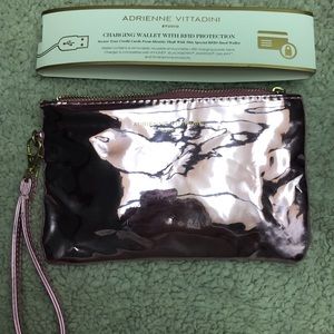 Adrienne Vittadini charging wallet RFID protection